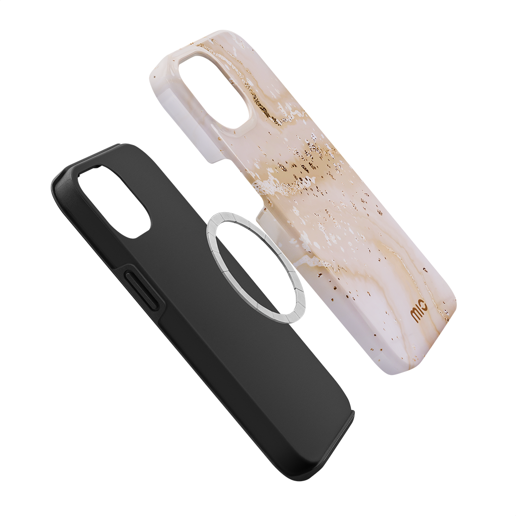 MIO Gold Marble case - Double Layered
