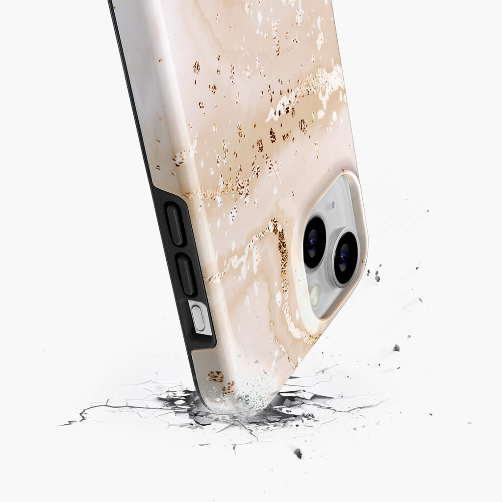 MIO Gold Marble case - Drop Protection