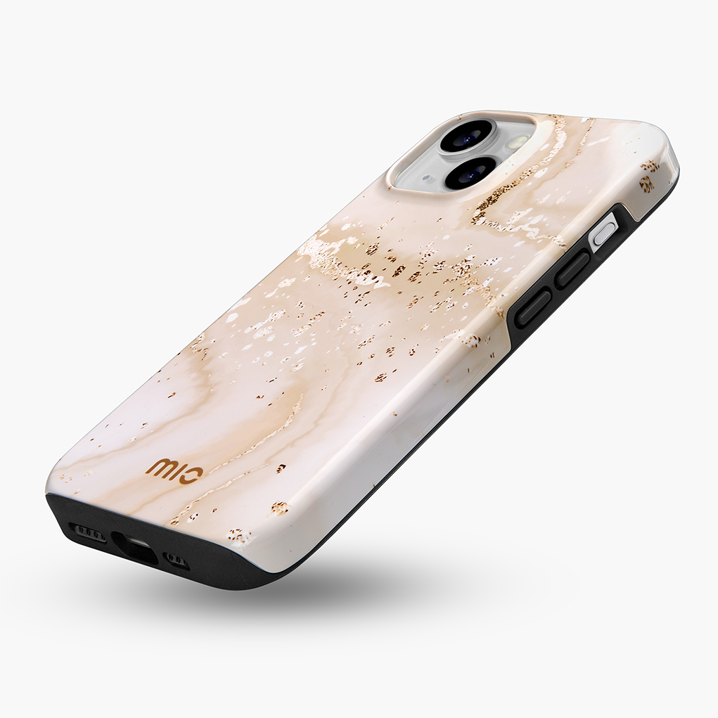 MIO Gold Marble case - Sideview 2