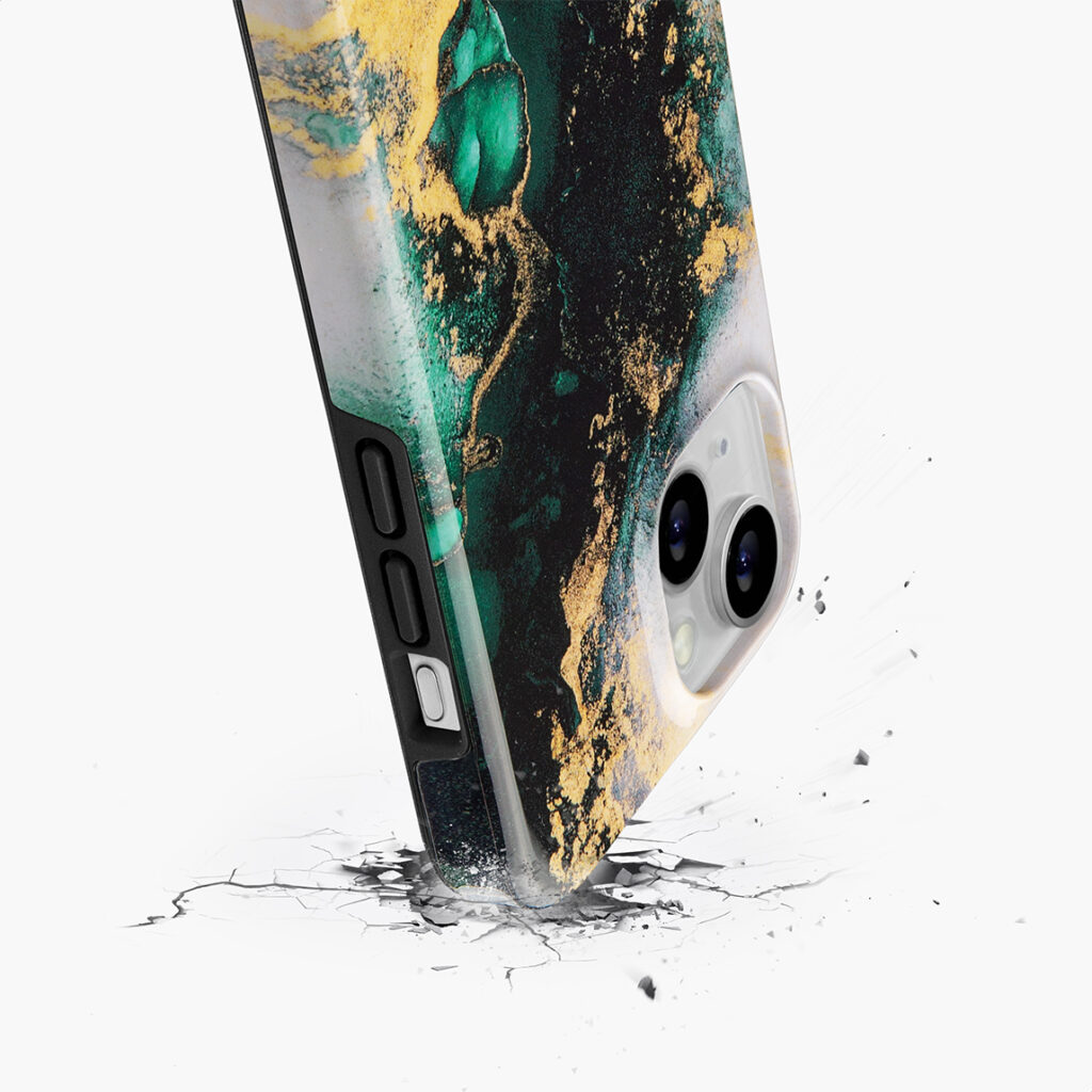 MIO Green Marble case - Drop Protection