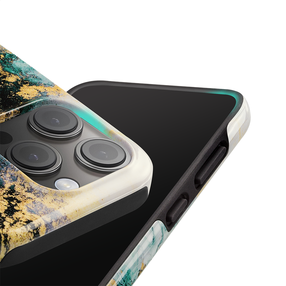 MIO Green Marble case - Elevated Edges