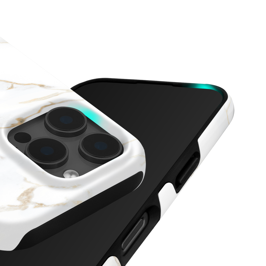 MIO White Marble case - Elevated Edges
