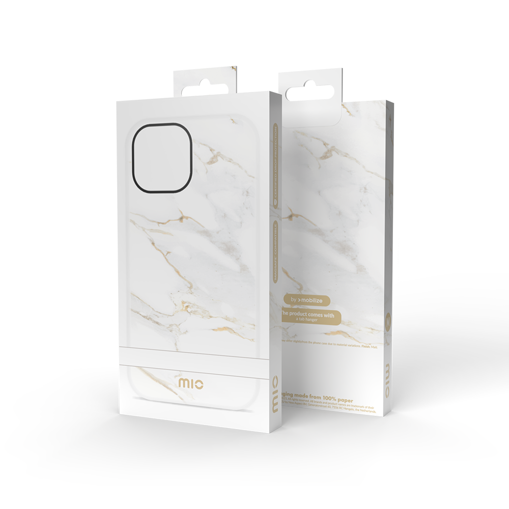 MIO White Marble case - Packaging