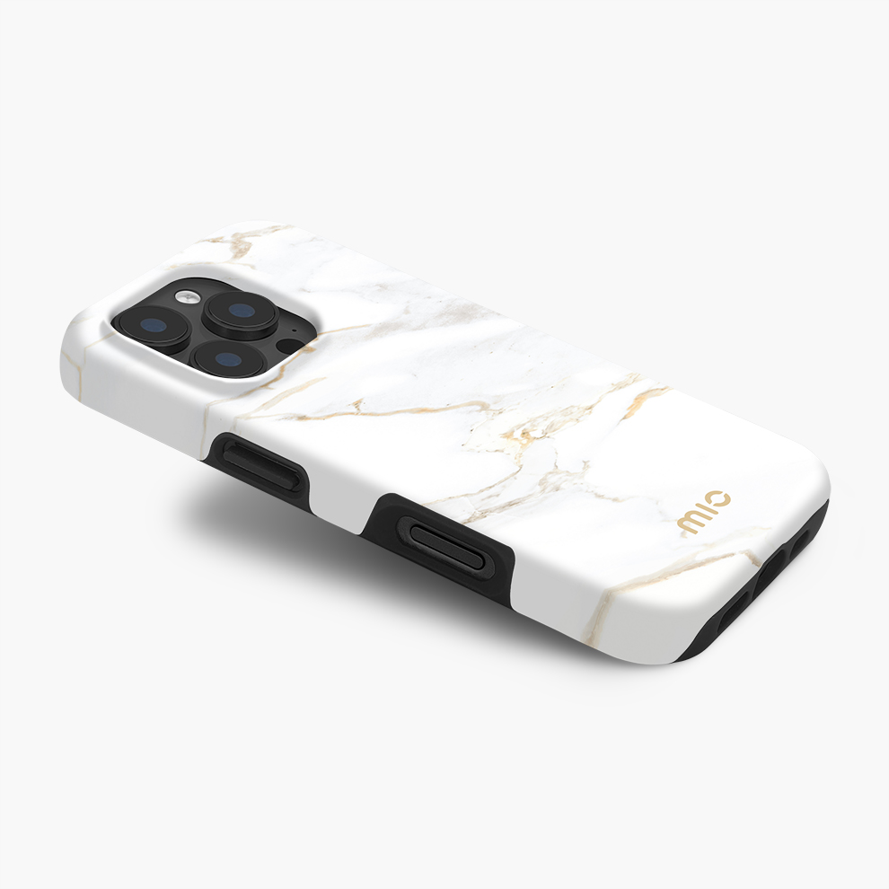 MIO White Marble case - Sideview