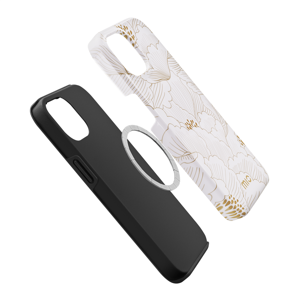 MIO White Roses case - Double Layered