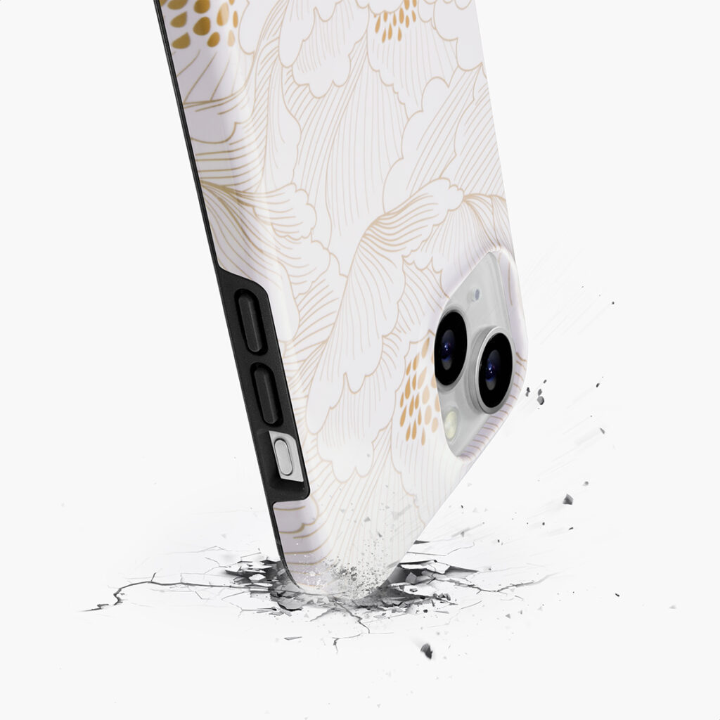 MIO White Roses case - Drop Protection