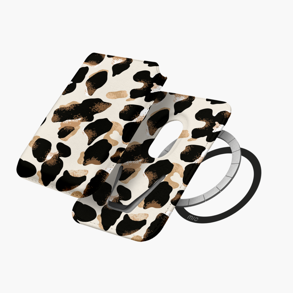 MIO Leopard Card Holder - Magnetic